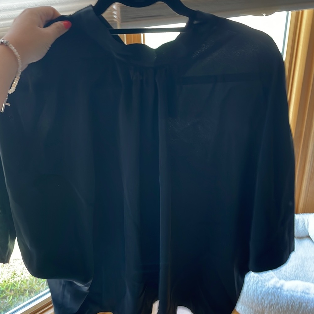 Short Sleeve Black Too with Back Bow